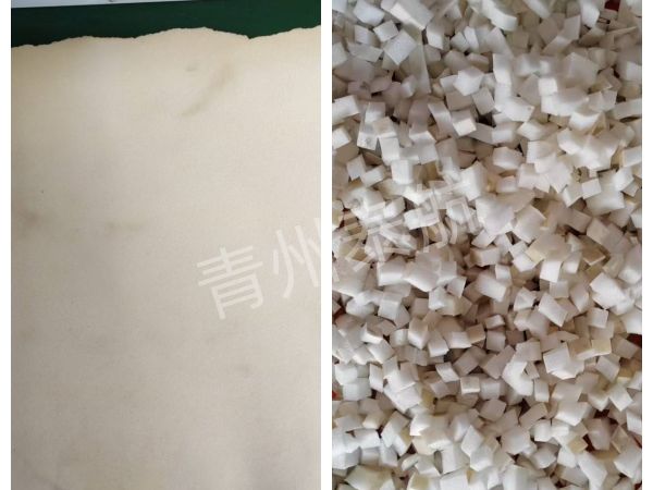 海綿切粒效果對(duì)比