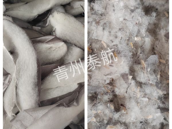 夾布棉粉碎效果對(duì)比